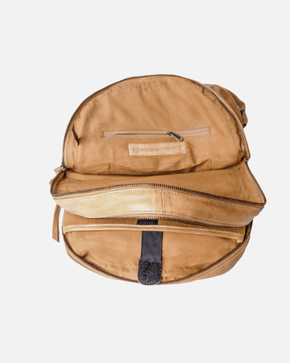 Premium Comfort - Quilted Diamond Patterned, Soft Leather Backpack