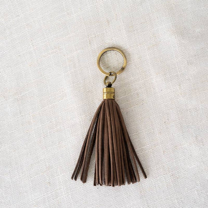 Luxe Leather Tassel Keychain