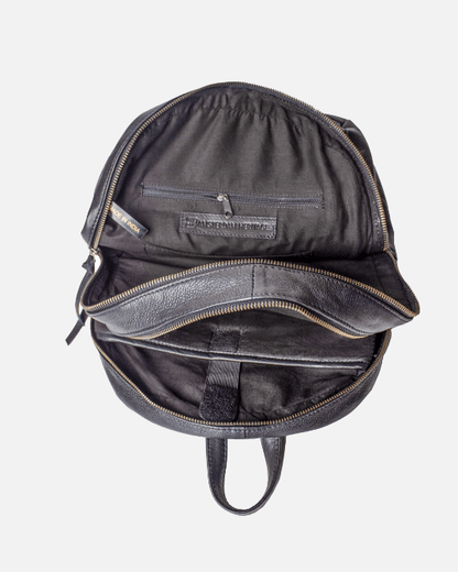 Premium Comfort - Quilted Diamond Patterned, Soft Leather Backpack