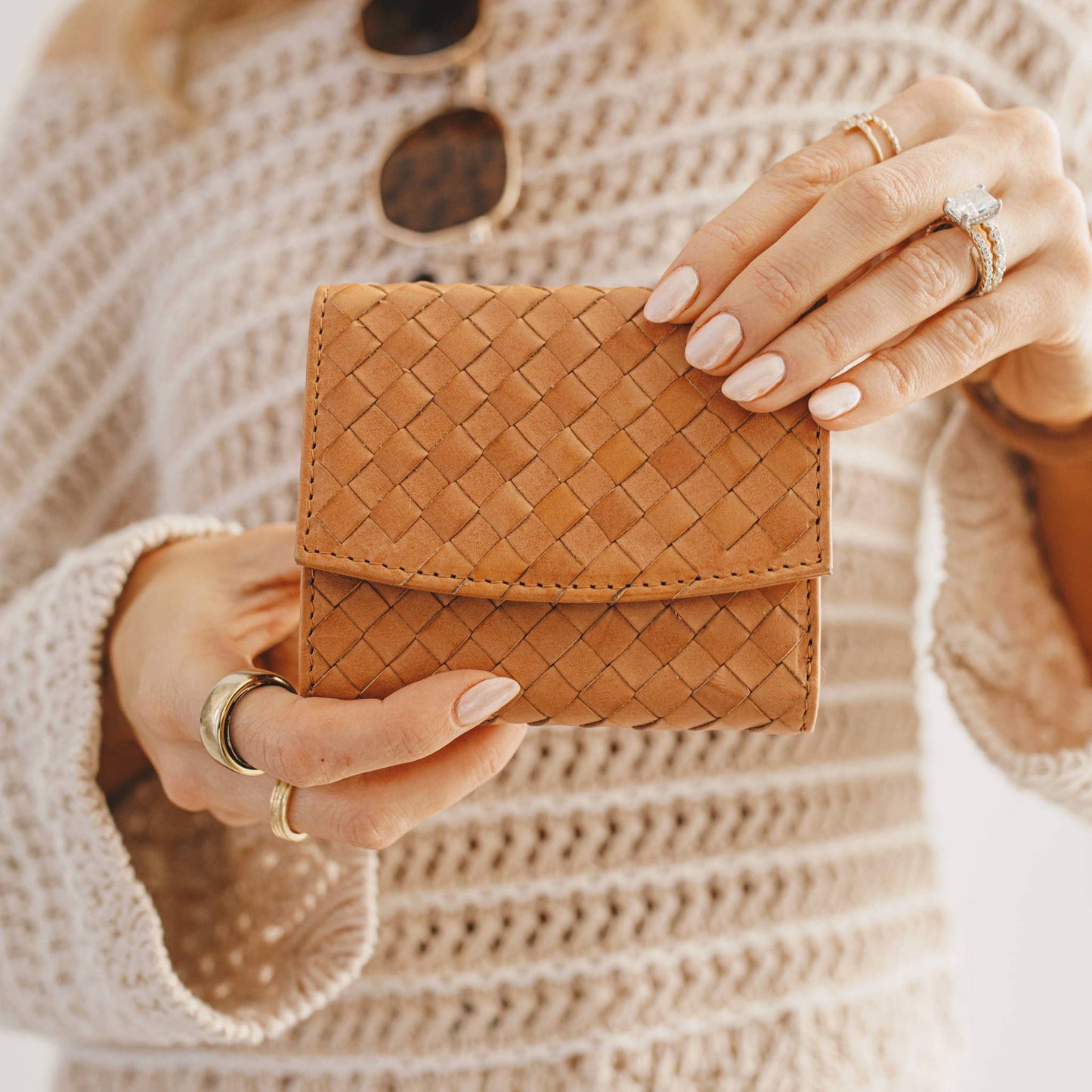 Suri Woven Leather Wallet - Premium Handwoven Leather Everyday Essential