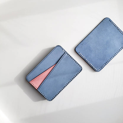 Leather Card Holder - "Geometry"