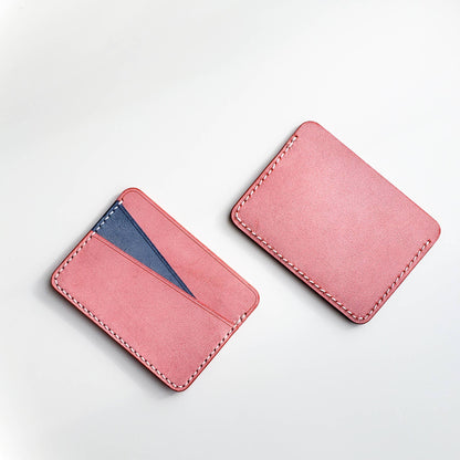 Leather Card Holder - "Geometry"