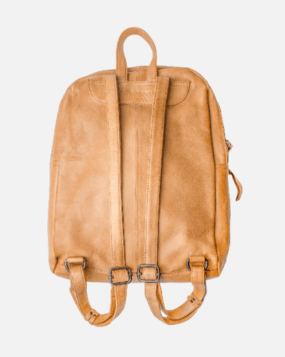 Premium Comfort - Quilted Diamond Patterned, Soft Leather Backpack